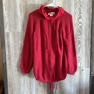 Collection L knit sweater in red, 12
